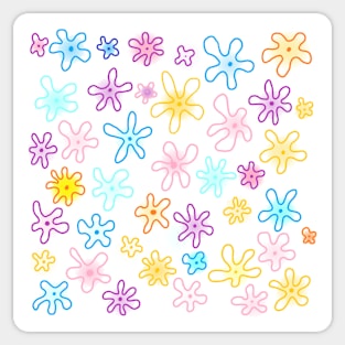 Flower patterns Sticker